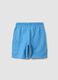 Children's regular fit sky blue pure cotton shorts_1