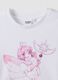 White stretch cotton T-shirt with Sakura print, regular fit_6