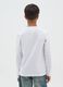 Boys' pure cotton white regular fit t-shirt_1