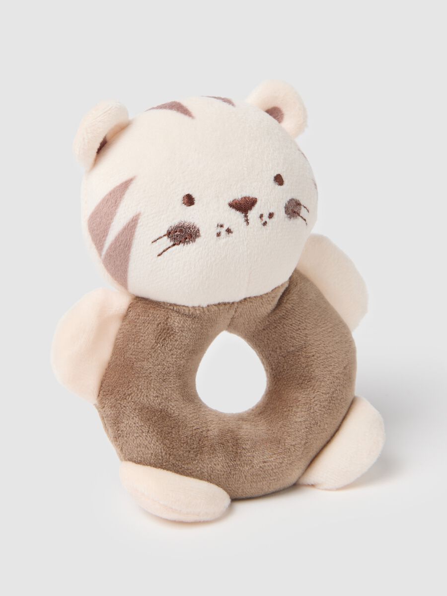 Tiger-shaped Velour Rattle_2
