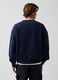 Blue sweatshirt in pure cotton_2