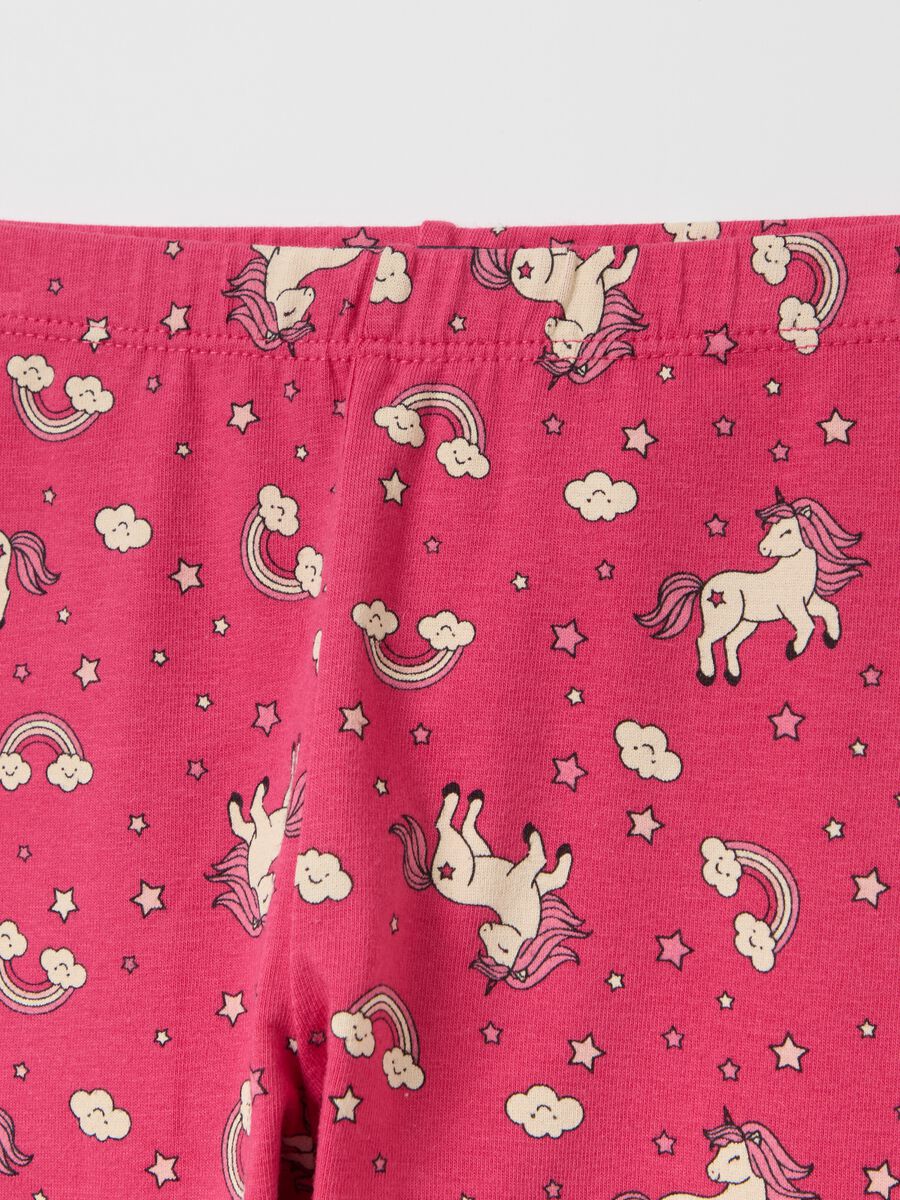 Printed stretch cotton leggings_2