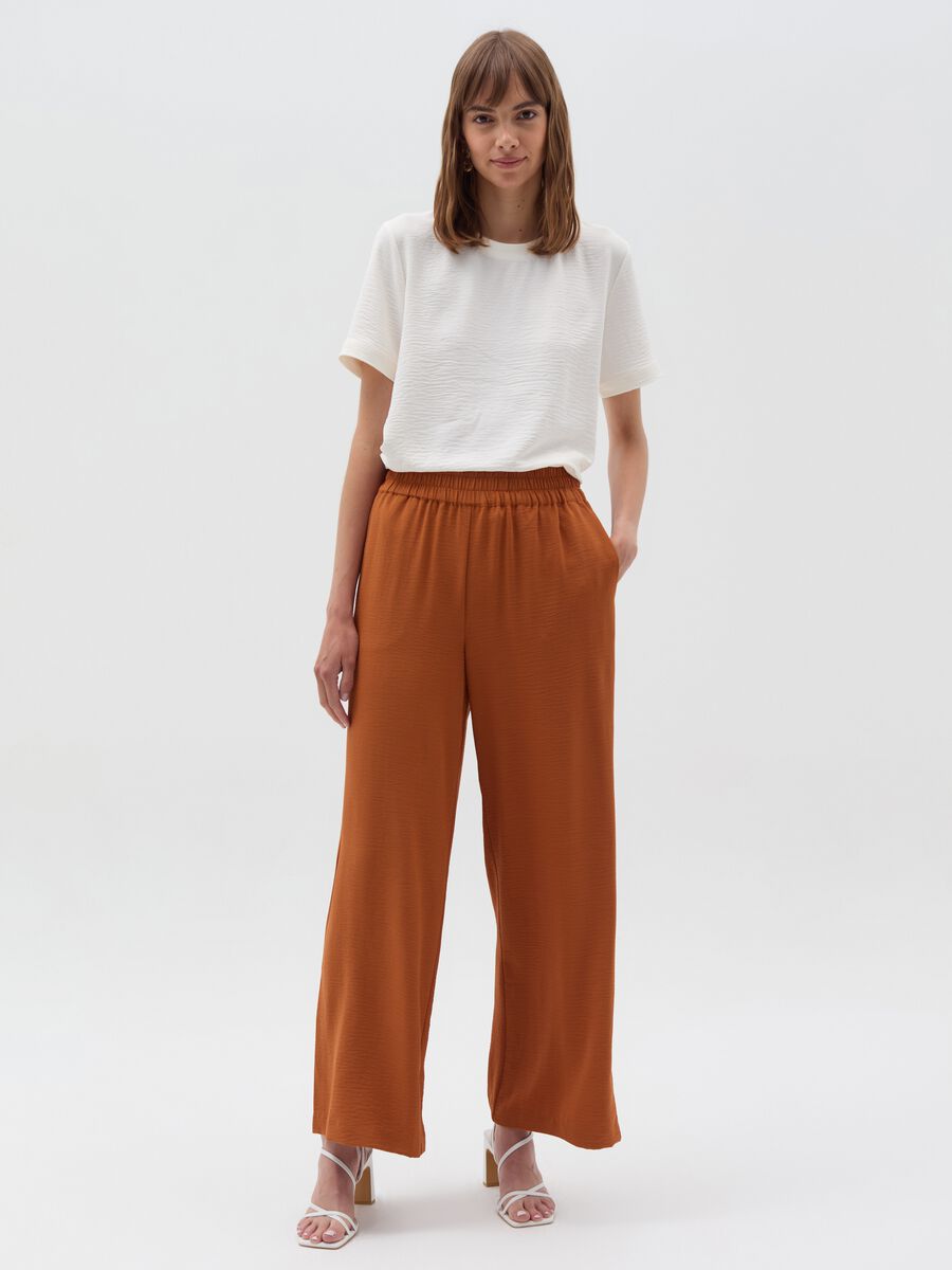 Blusa effetto crinkle con spacchetti_0