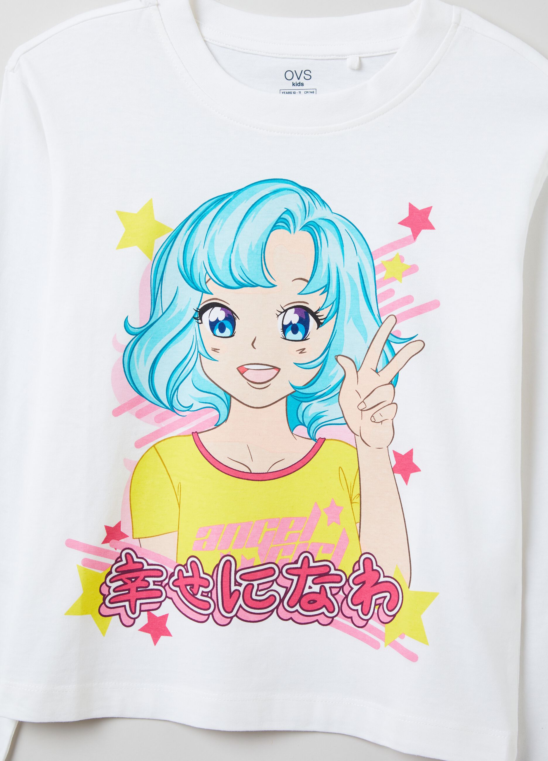 T-shirt a maniche lunghe con stampa_2