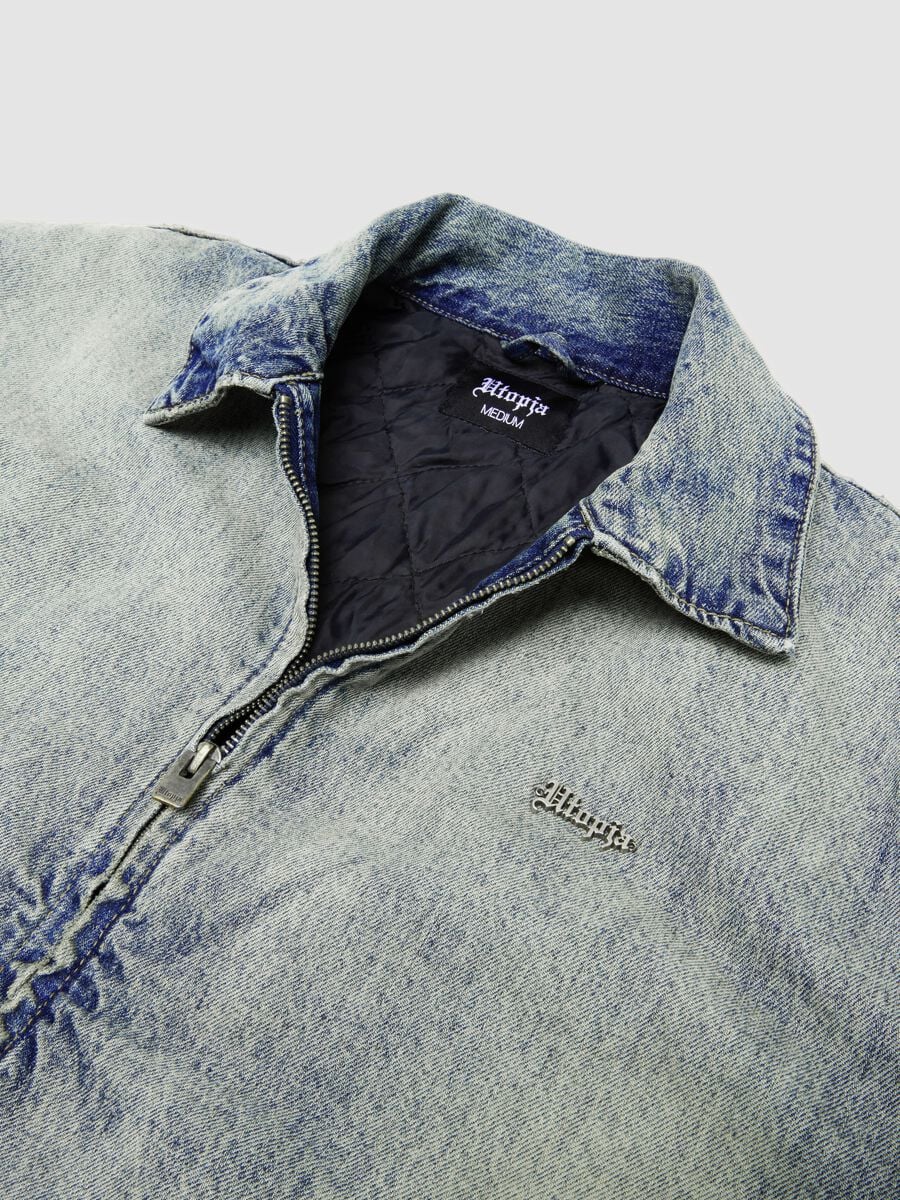 Denim Padded Jacket Vintage Light Blue_6