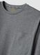 Grey pure organic cotton crew-neck pyjamas_1