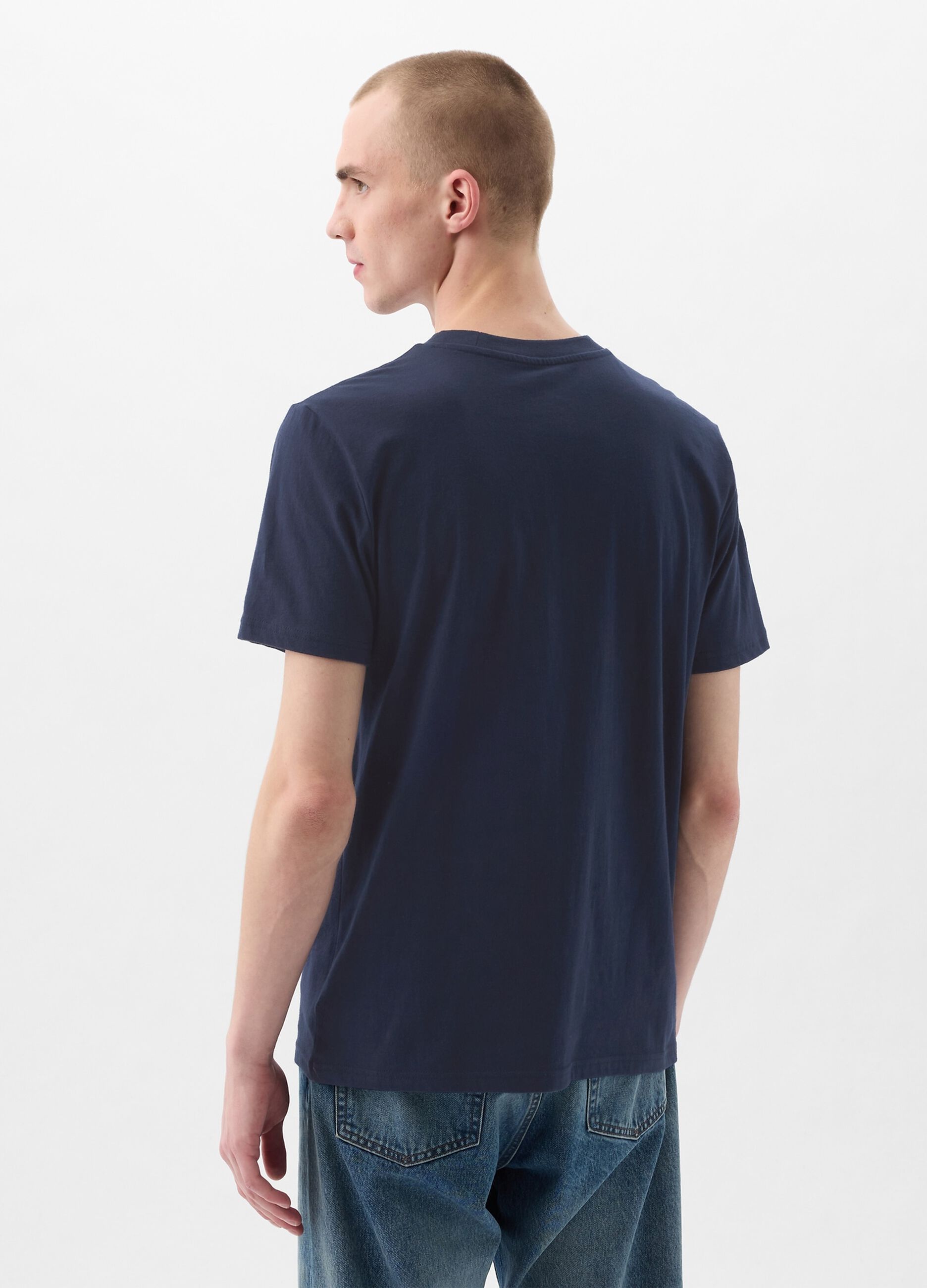 T-shirt in cotone con tasca