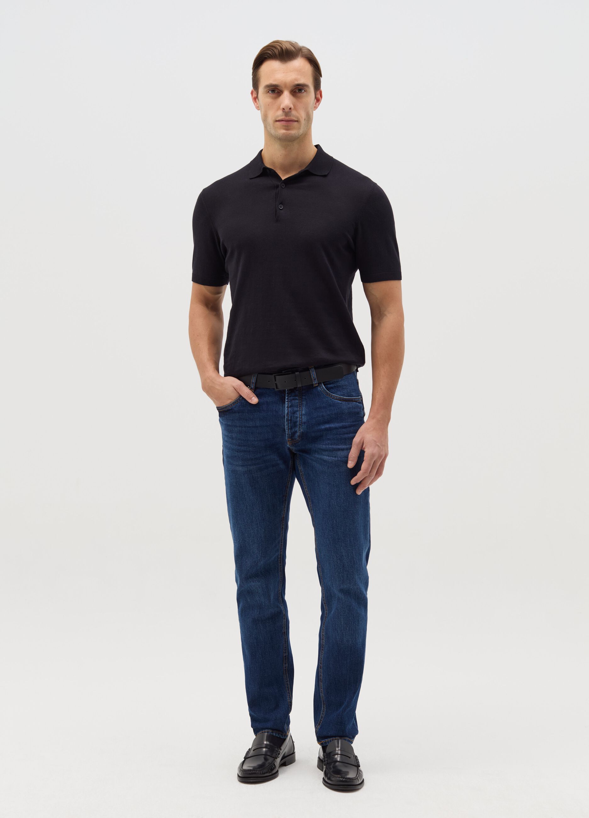 Slim-fit stretch jeans