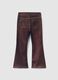 Brown Denim Stretch Jeggings_1