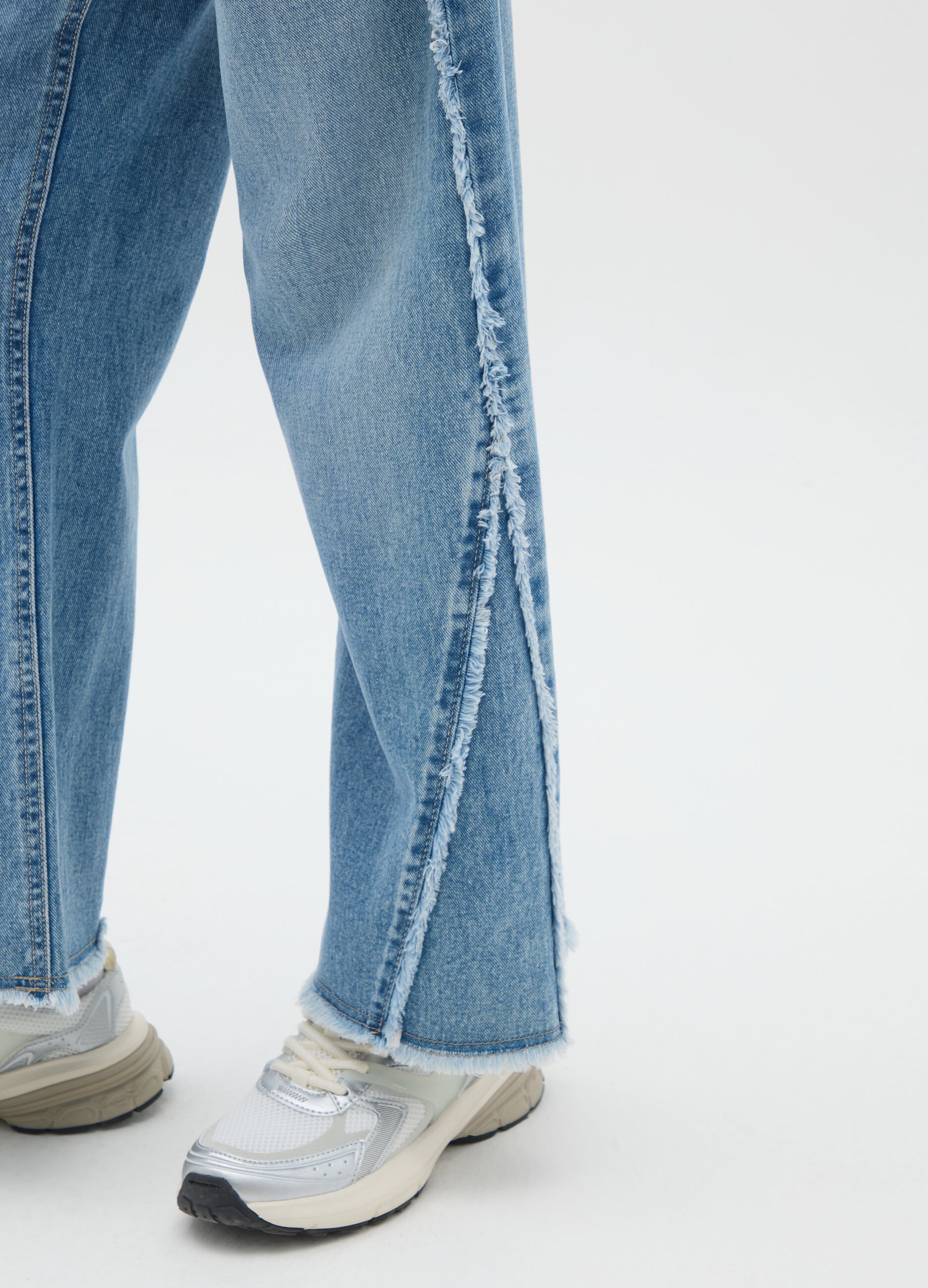 Girls' jeans in pure cotton denim regular fit