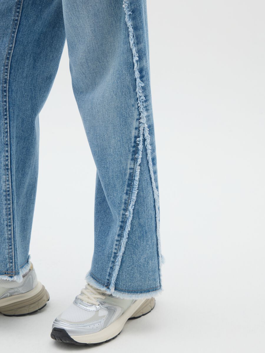 Girls' jeans in pure cotton denim regular fit_3