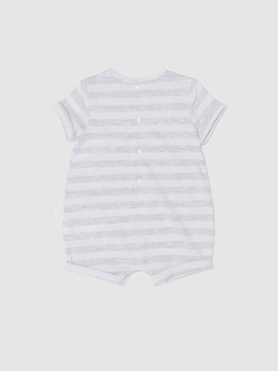 I Love Mum & Dad romper suit in striped cotton_1