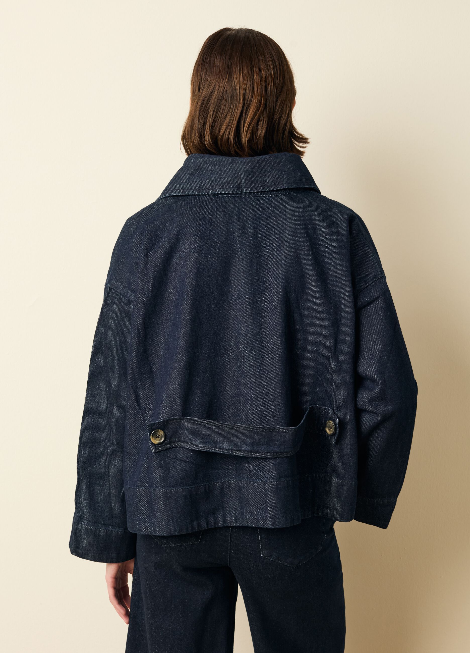 Giacca in denim con tasca