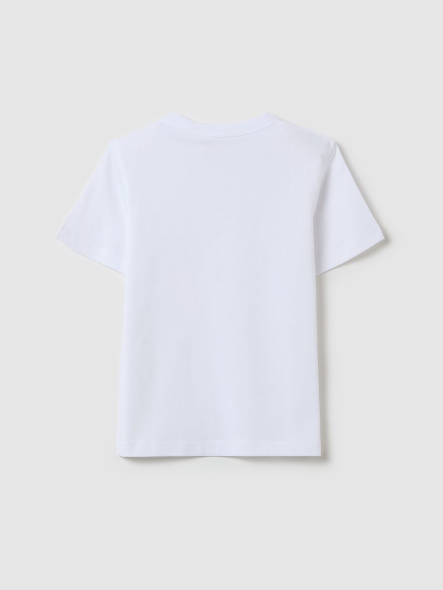 Solid colour T-shirt in organic cotton_1