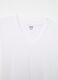 Solid colour T-shirt with V neck_5