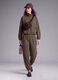 Full-zip verde corta in tessuto soft-touch con collo rialzato ALTAVIA STUDIO_0