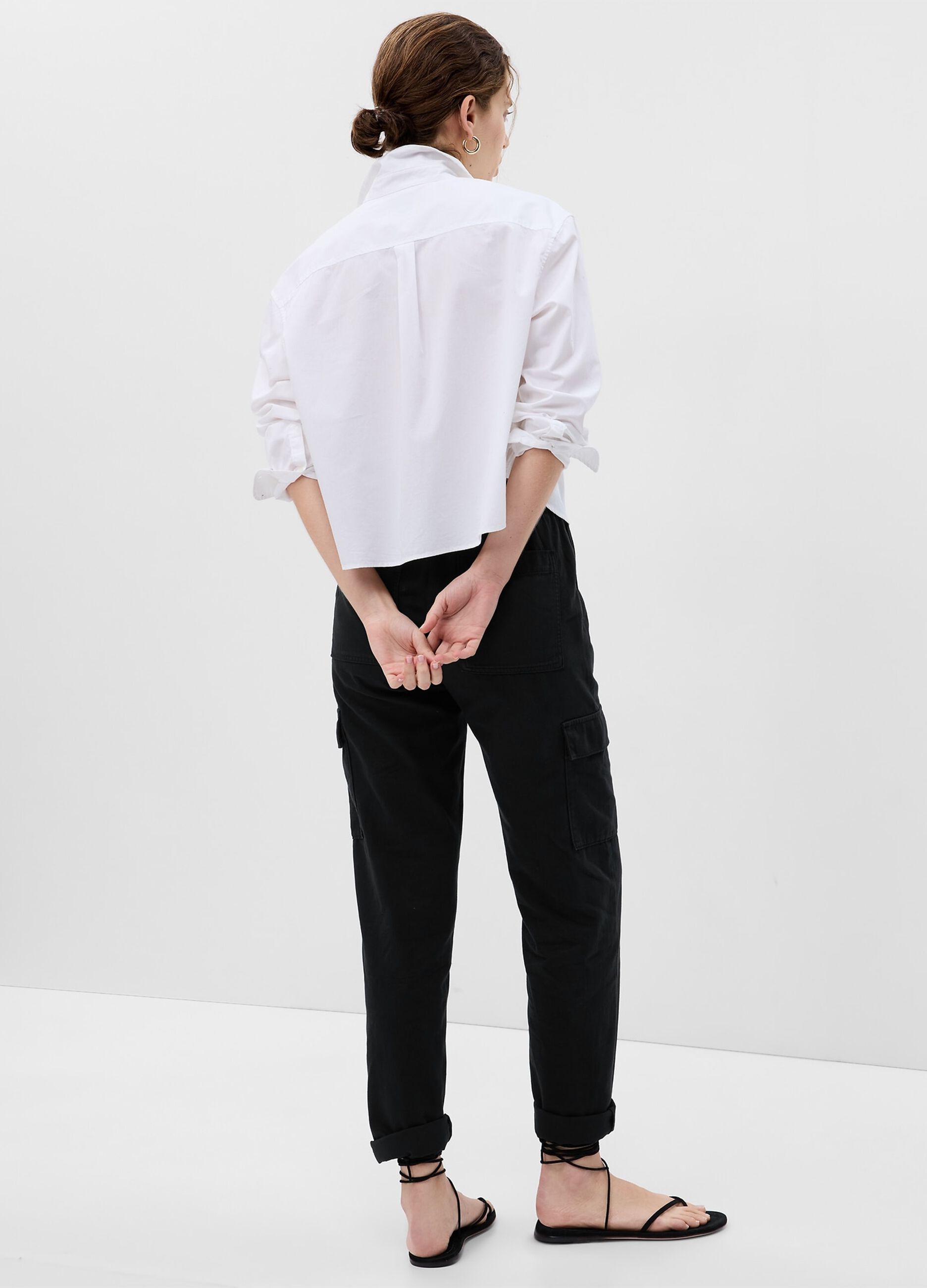 Cargo twill joggers