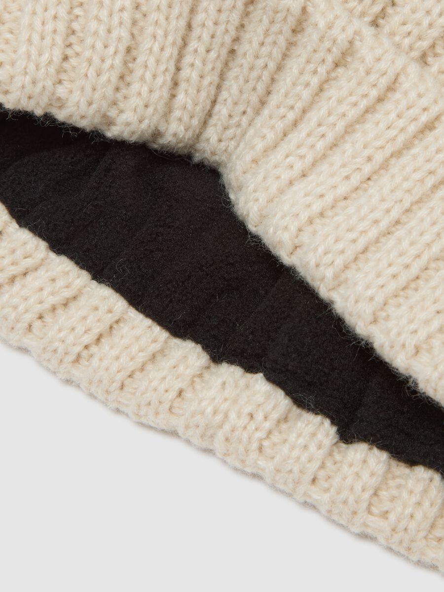 Ribbed Knit Hat with Pompon ALTAVIA WITH DEBORAH COMPAGNONI_1