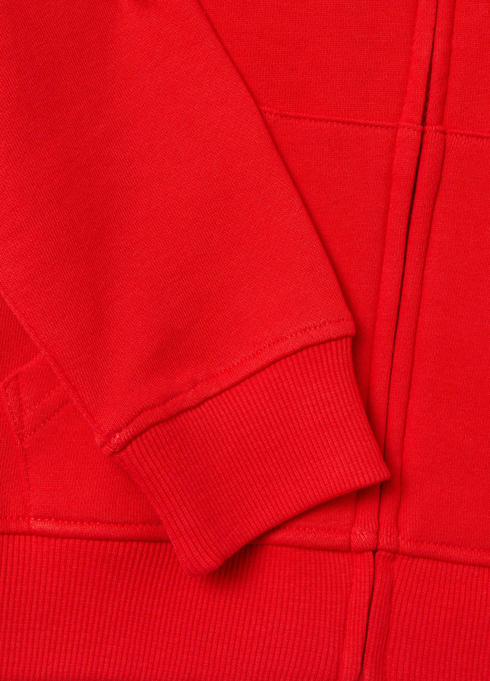 Full-zip in French Terry con cappuccio 