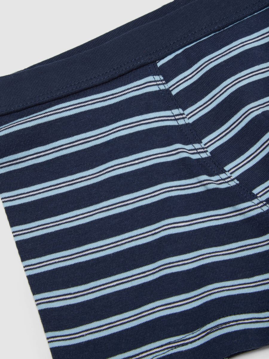 Children's Multicolour Striped Stretch Cotton Boxers_2