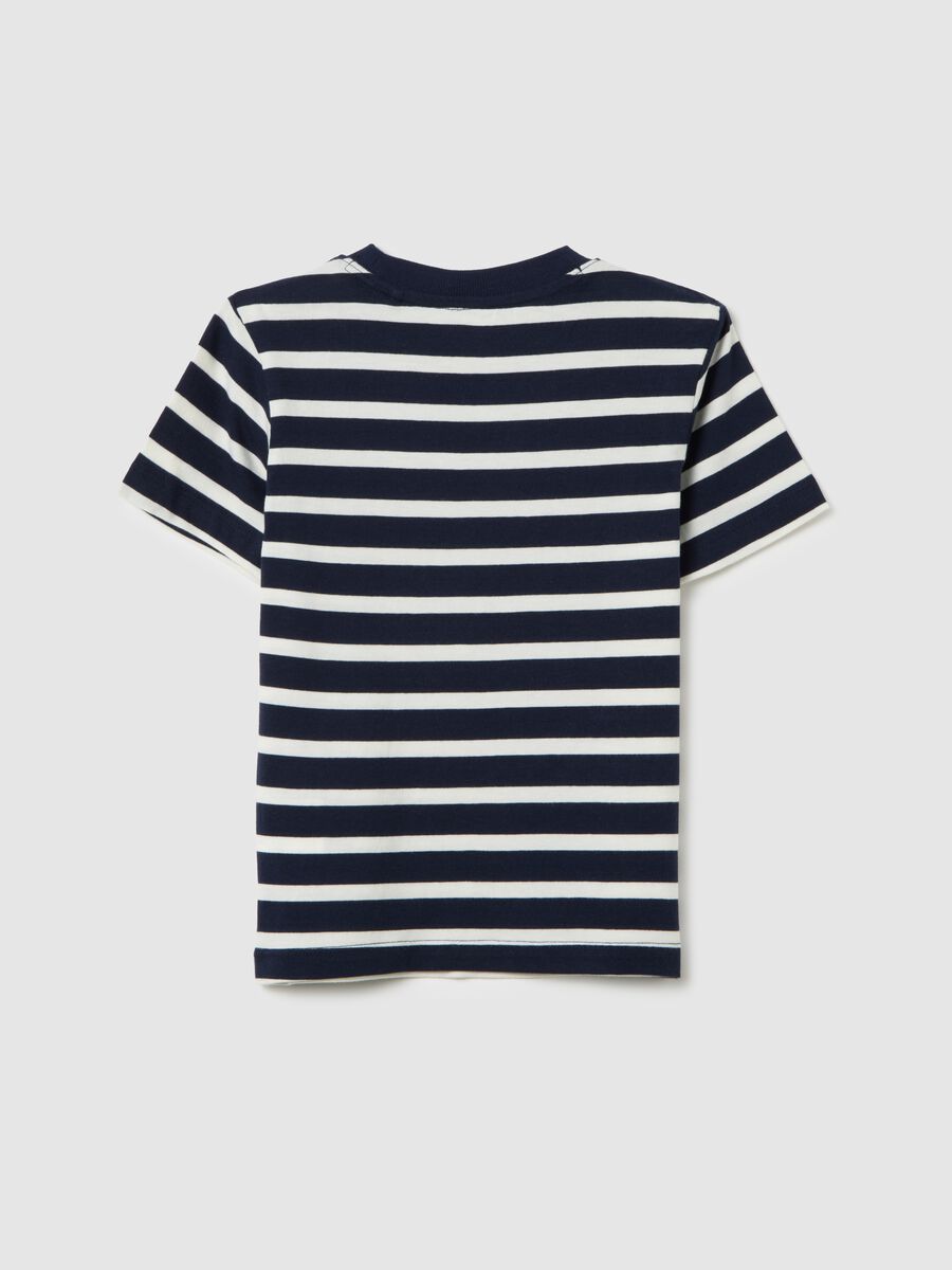 T-shirt da bambino in puro cotone multicolor regular fit_1