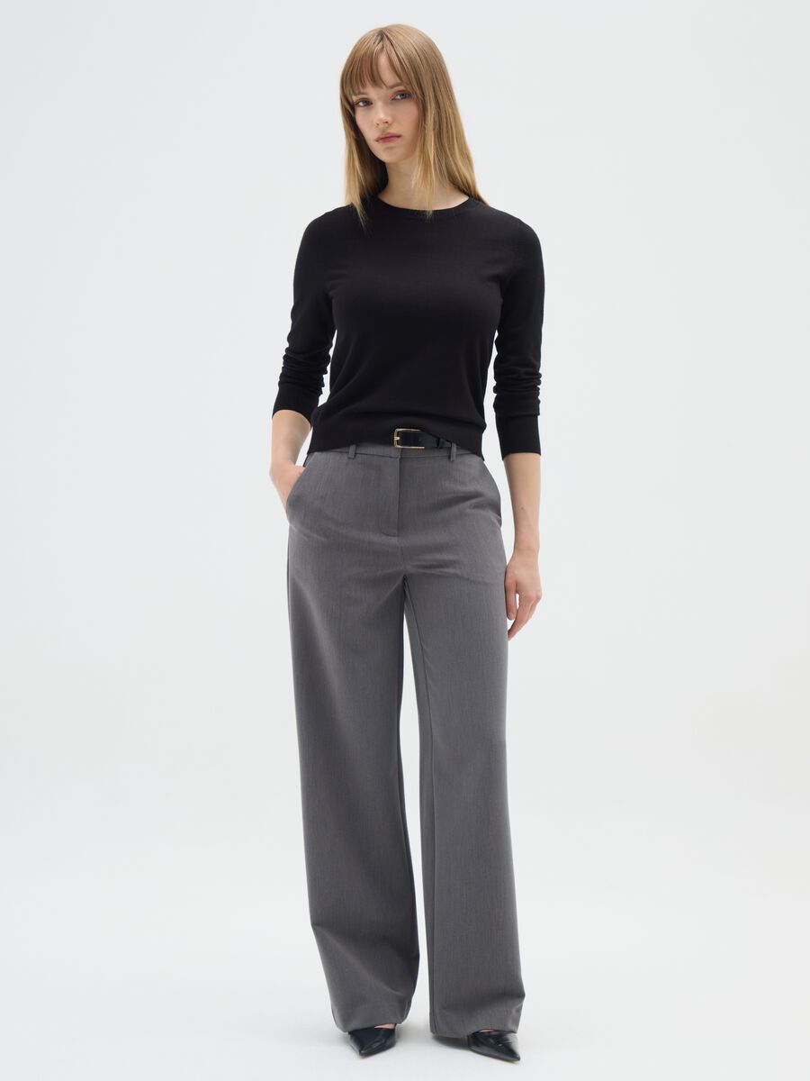 Straight Grey Trousers_0