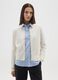 White regular fit cardigan with buttons_1