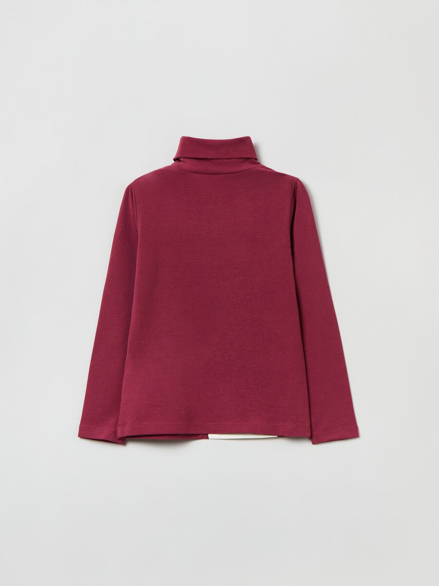 T-shirt maniche lunghe a collo alto_1