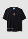 Black PlayStation T-shirt with logo and contrast piping_4