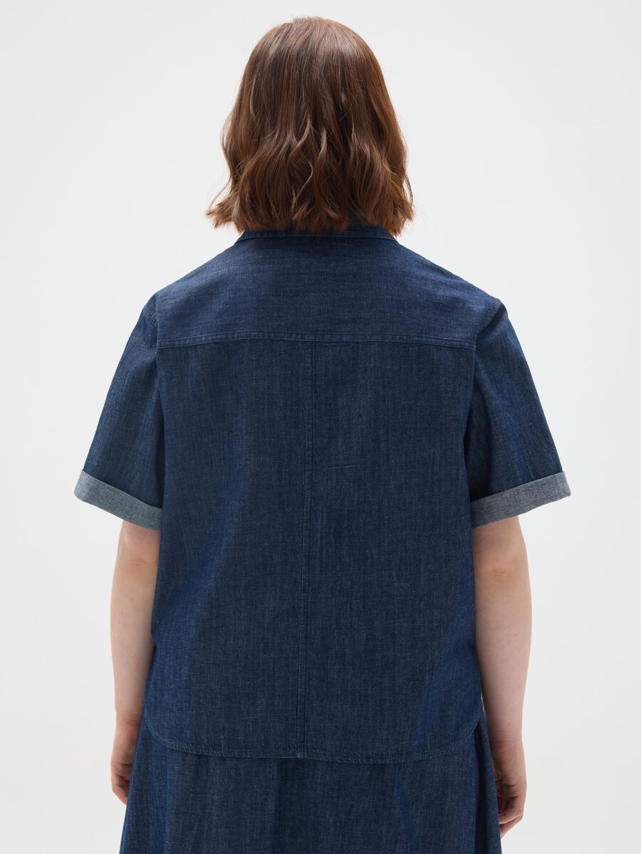 Pure Cotton Denim Shirt_3