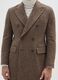 Brown Check Long Coat Regular Fit_4