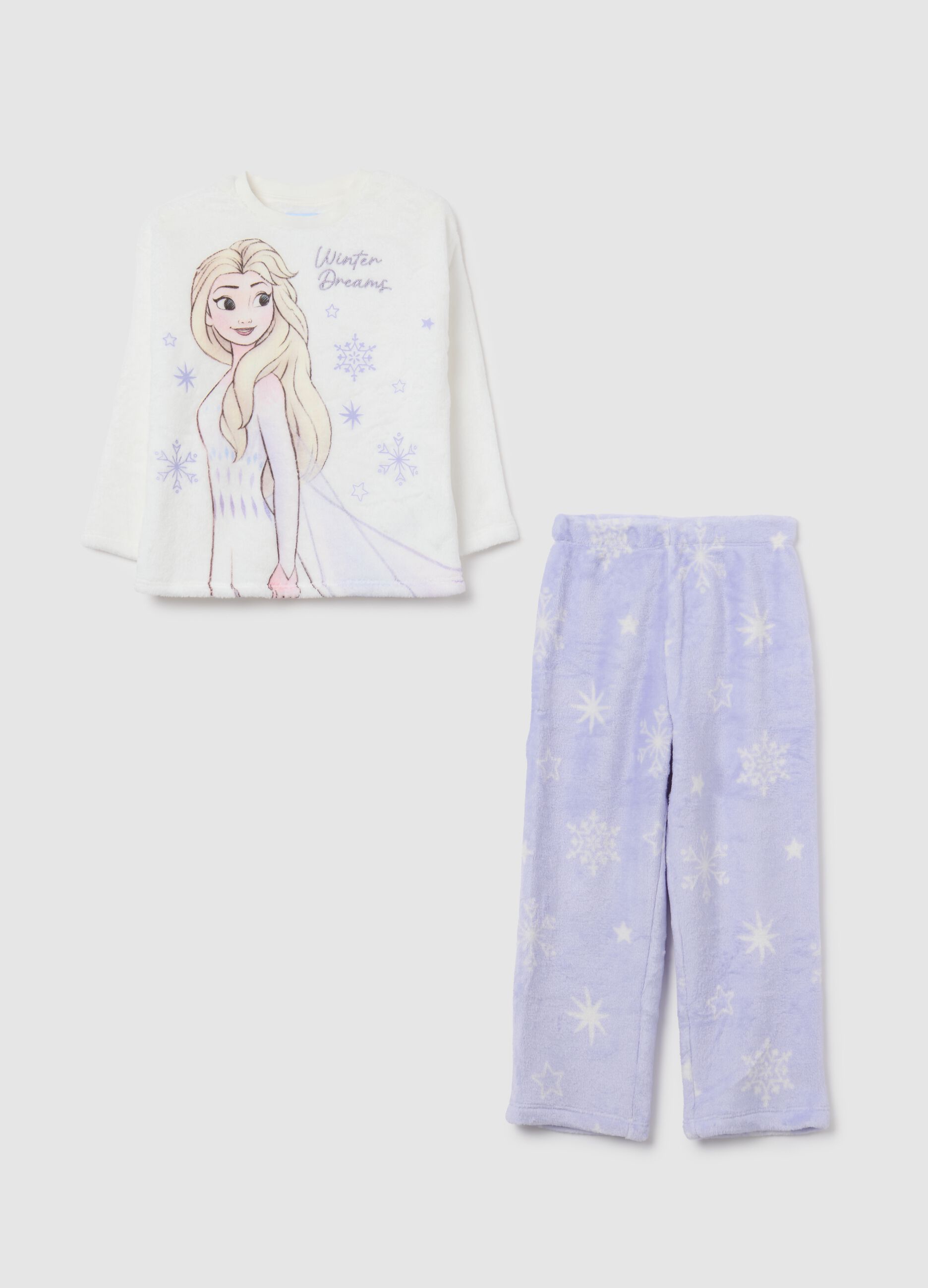 Multicolour regular fit Disney print girls' pyjama