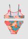 Girls&rsquo; multicolour floral print bikini_1
