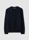 Navy V-neck jumper in regular fit_0