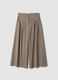 Beige wide-leg trousers in stretch viscose_0