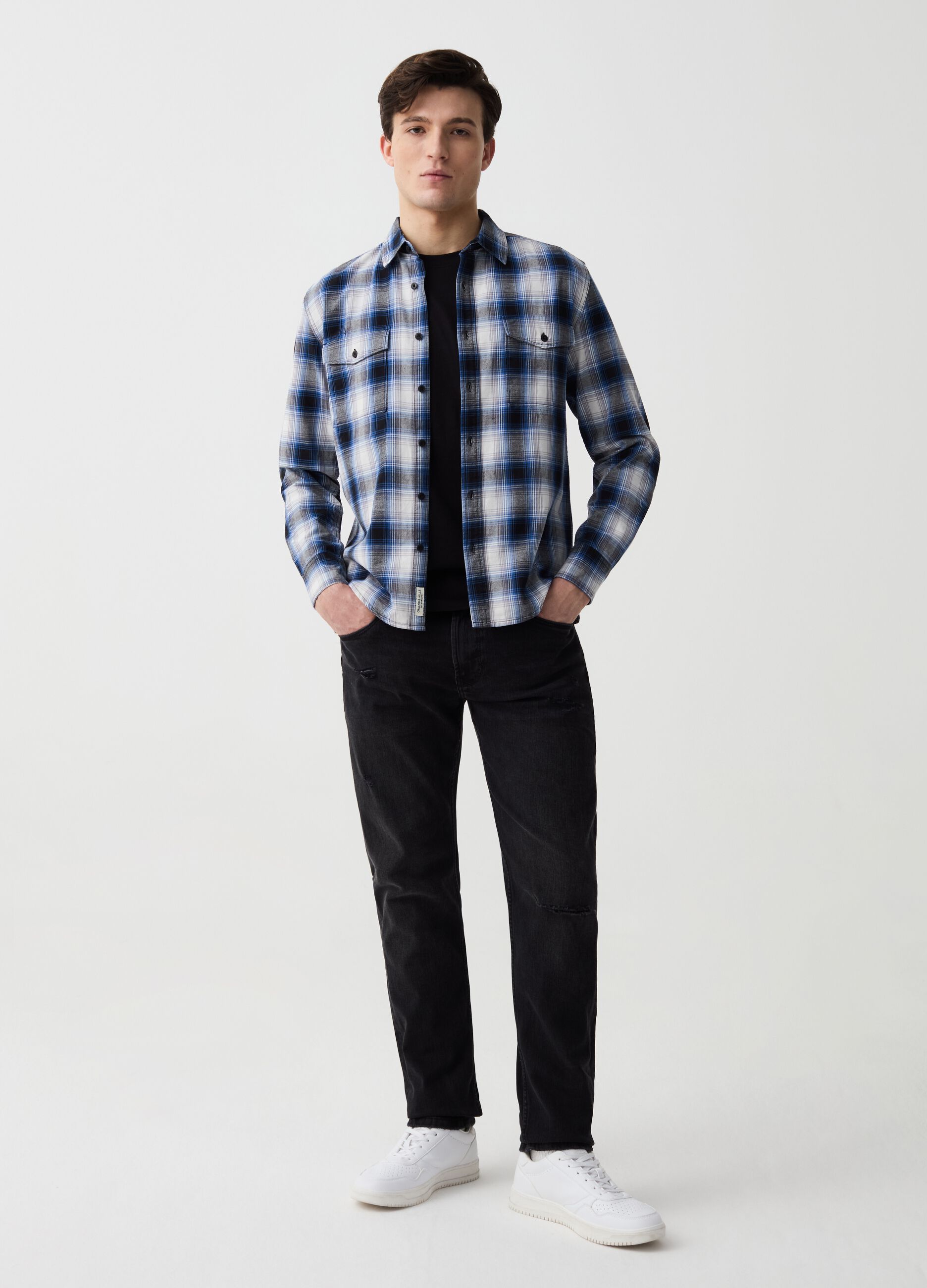 Ovs Jeans slim fit con abrasioni
