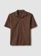 Brown pure cotton regular-fit striped shirt with chest pocket_4