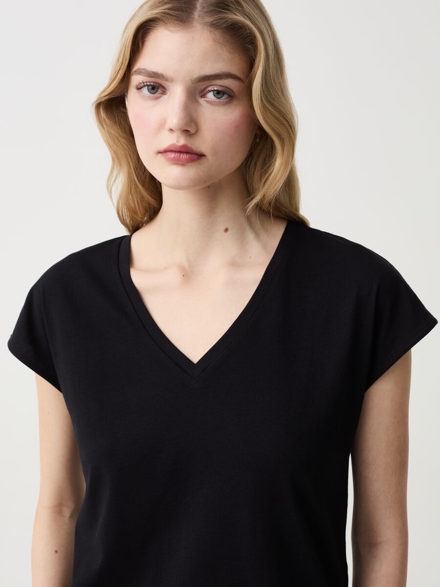 Organic cotton T-shirt with kimono sleeves_1