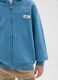 Boys' blue pure cotton regular fit zip sweatshirt_2