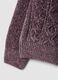 Plum purple crew-neck cable-knit jumper, regular fit_3