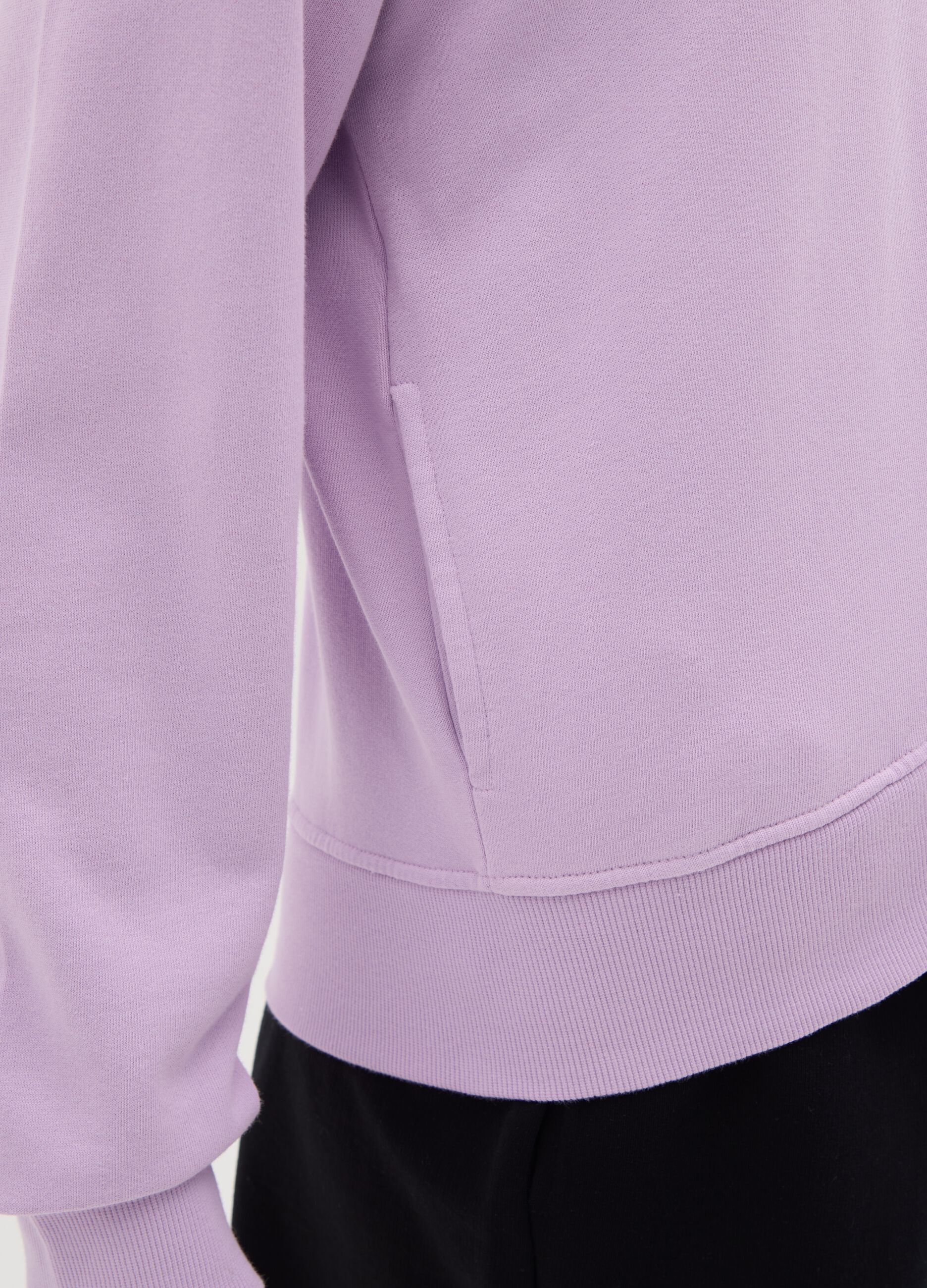 Essential full-zip sweatshirt with hood