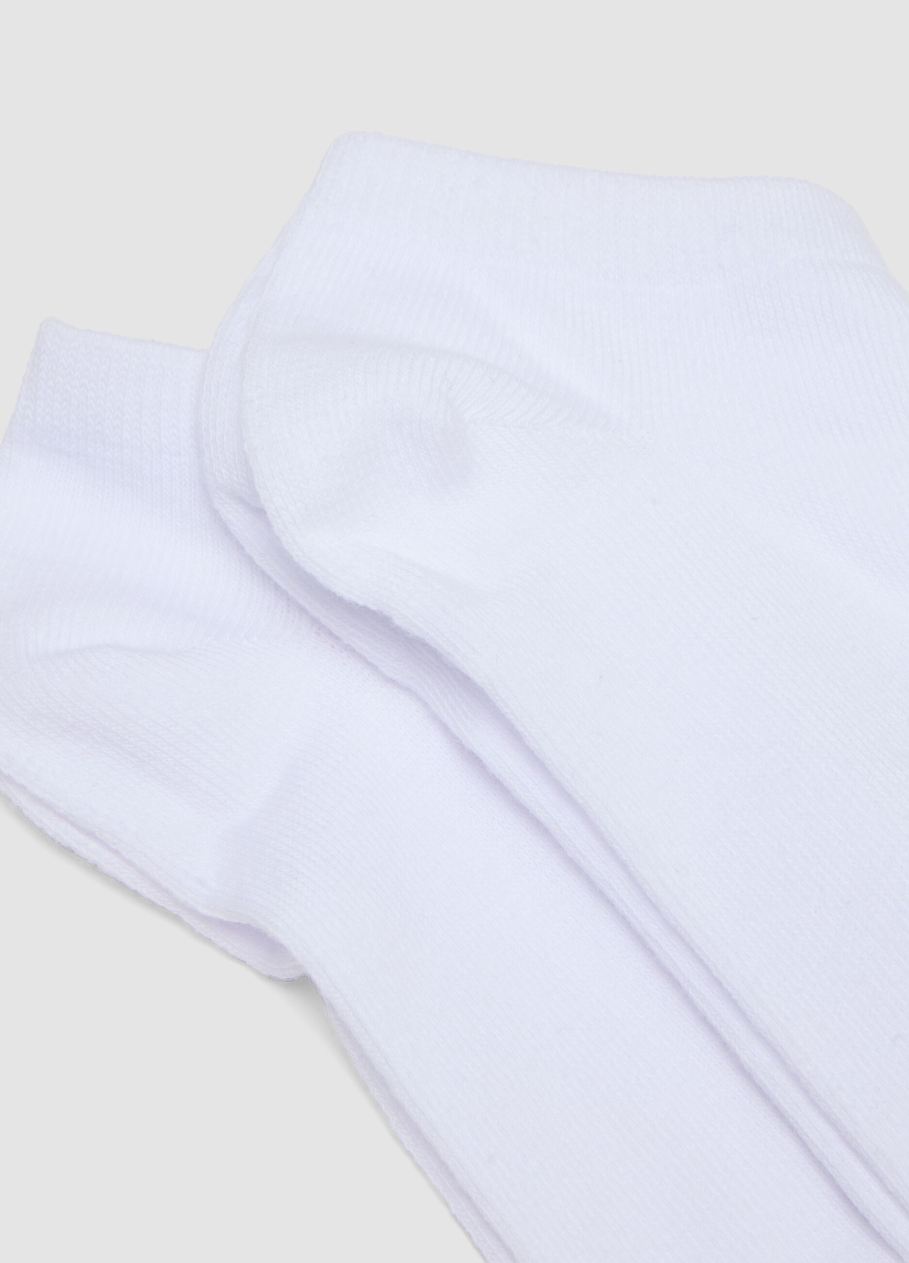 3-pack of white organic cotton socks