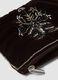 Pochette marrone con ricami di perline e zip_2
