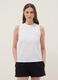 White pure cotton tank top_0