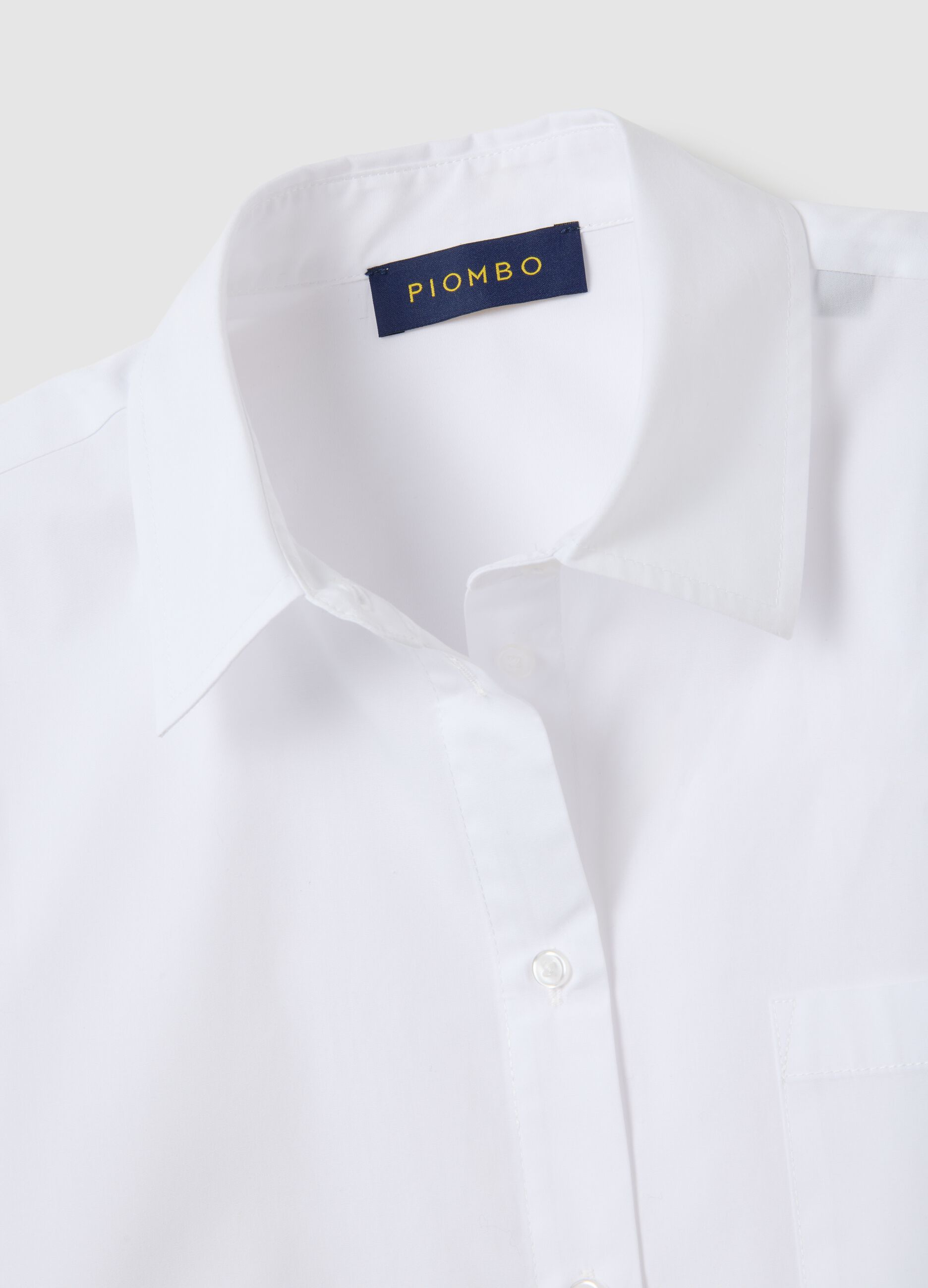 Oversized pure cotton white shirt