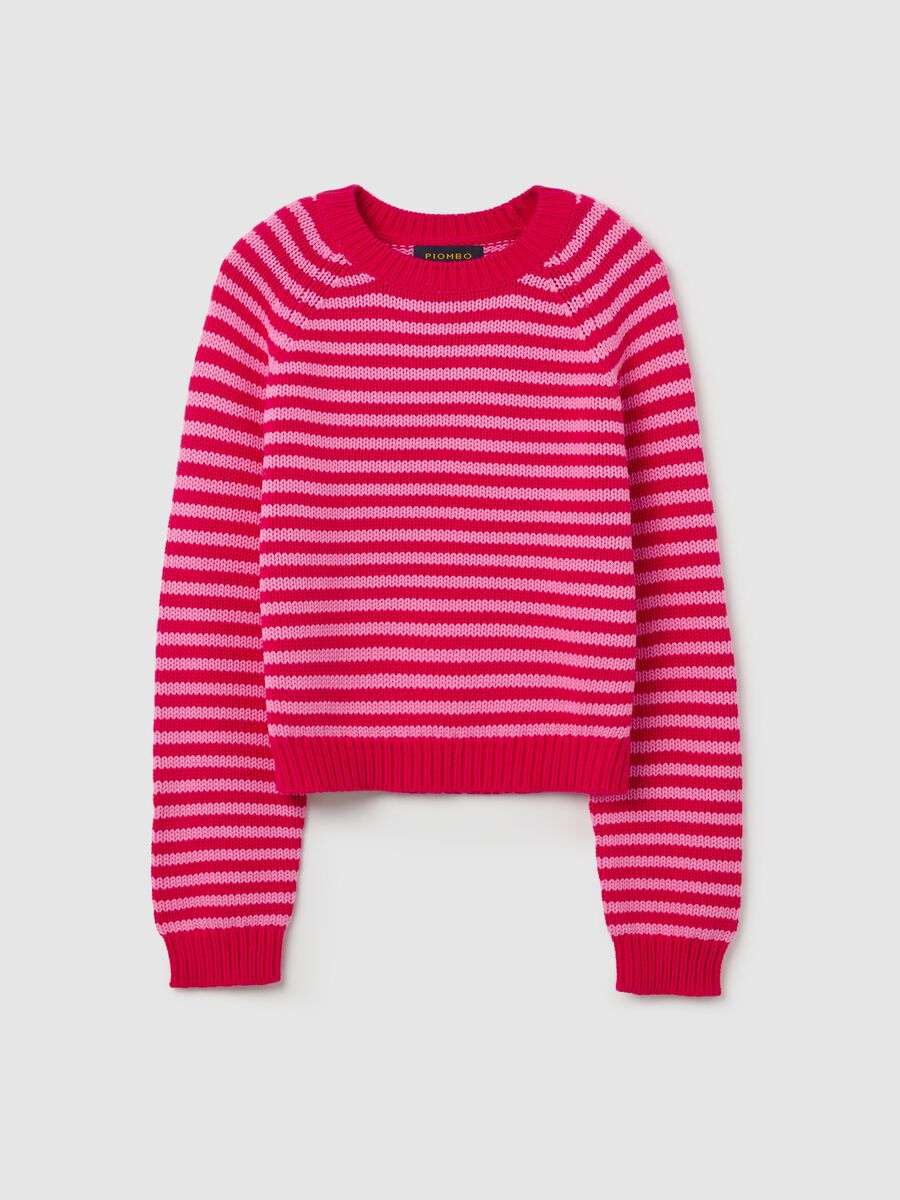 Striped pullover with raglan sleeves_4