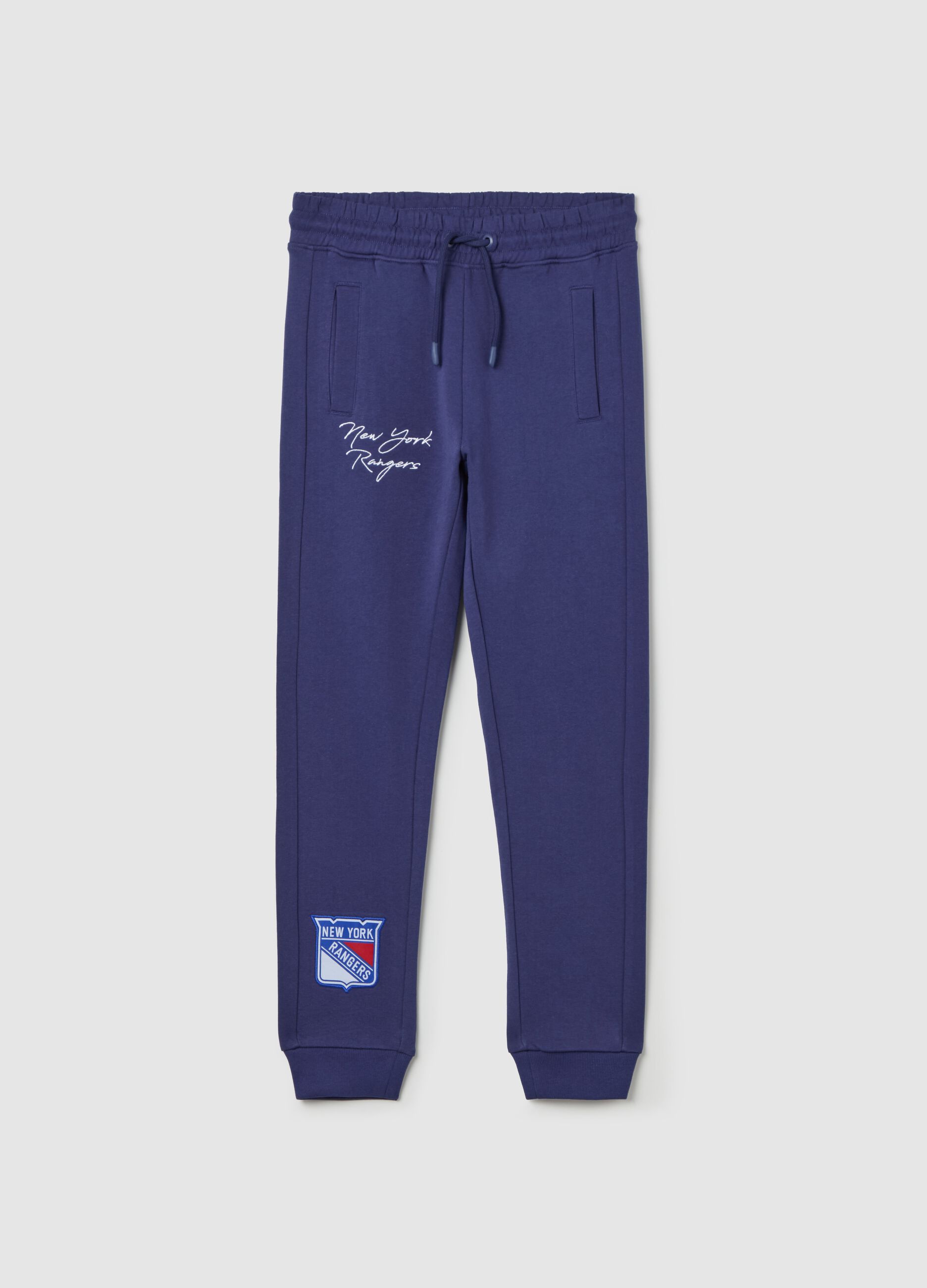 Joggers con coulisse e ricamo New York Rangers 