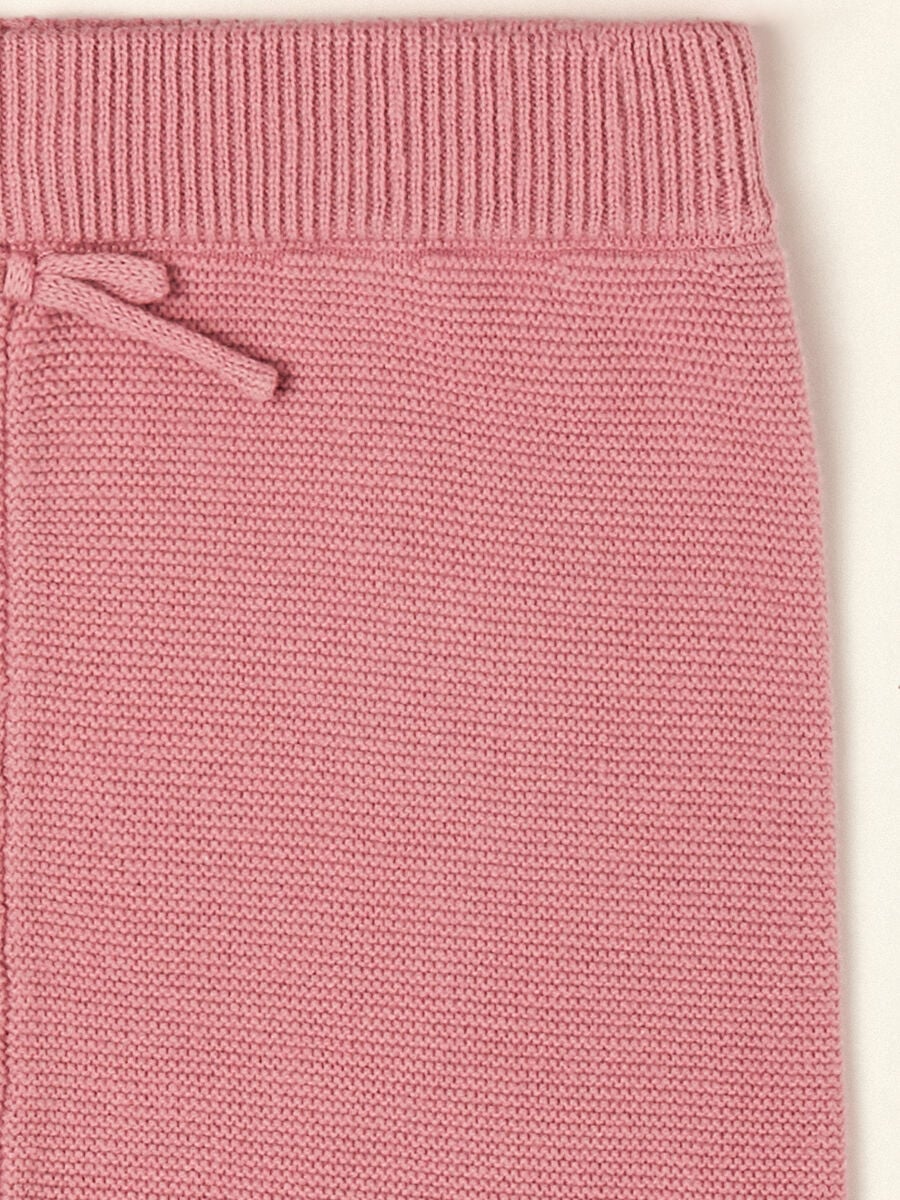 Completo rosa in puro cotone con maglia e pantaloni_2