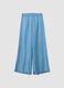 Light blue pure lyocell palazzo trousers with elasticated waist, wide-leg_4