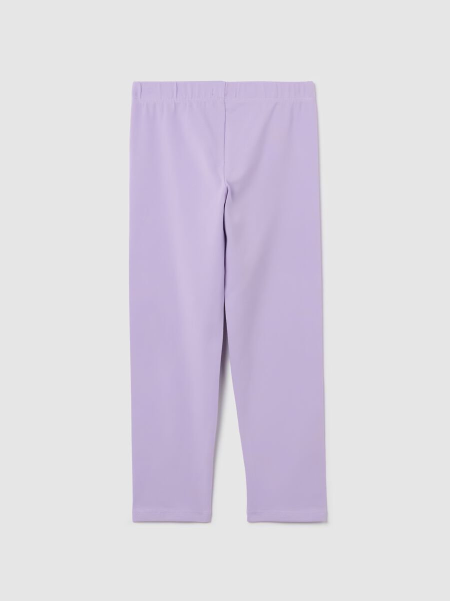 Girls’ skinny-fit leggings in stretch cotton_4